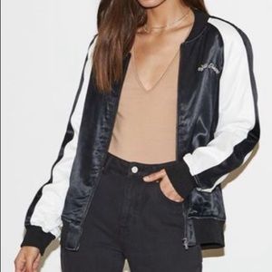 Black and white Bomber jacket